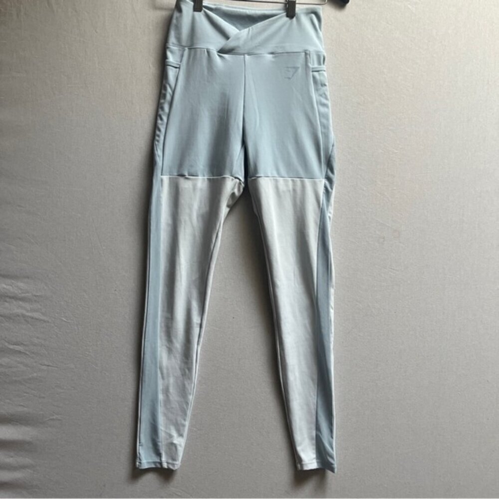 Gymshark x Nikki Blackketter Blue Colorblock Pocket Leggings S